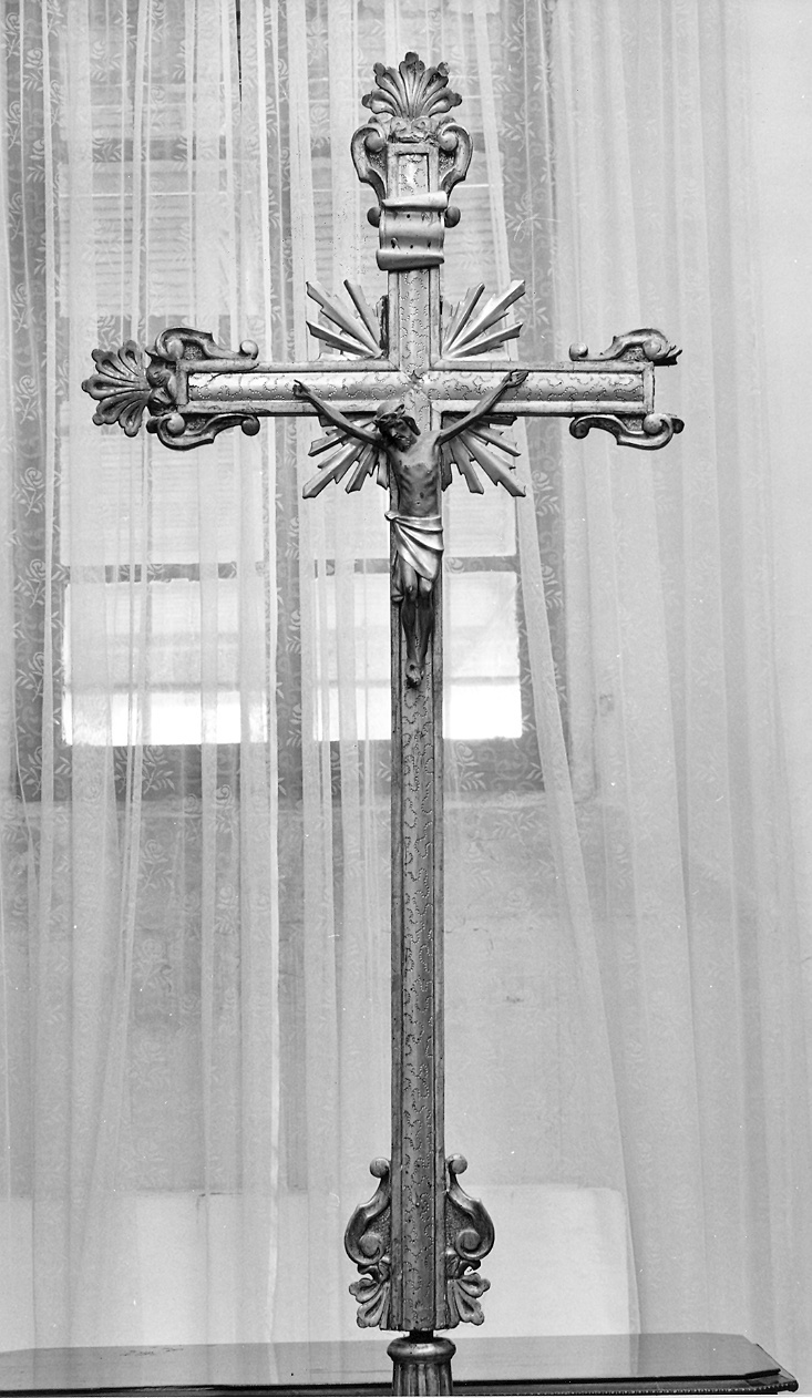 croce d'altare, frammento - ambito piacentino (sec. XIX)
