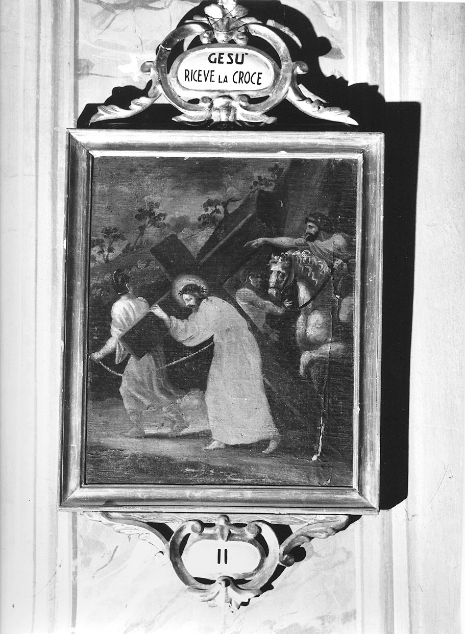 stazioni della via crucis (dipinto, ciclo) - ambito piacentino (prima metà sec. XIX)