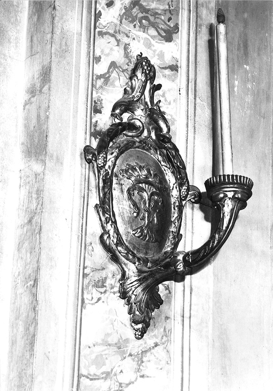 candeliere da parete, serie - ambito piacentino (fine sec. XVIII)