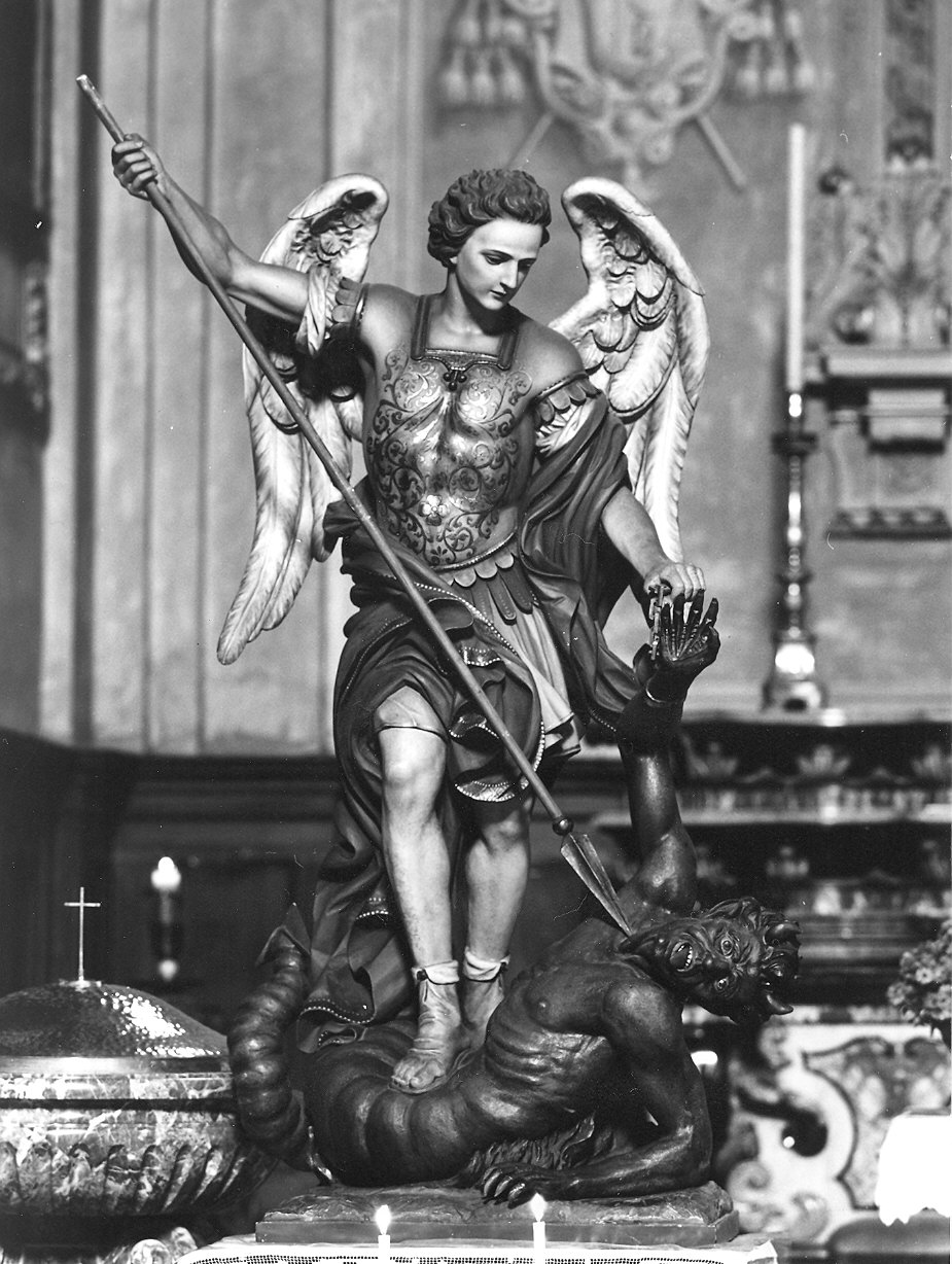 San Michele Arcangelo (statua) di Runggaldier Joseph (sec. XX)