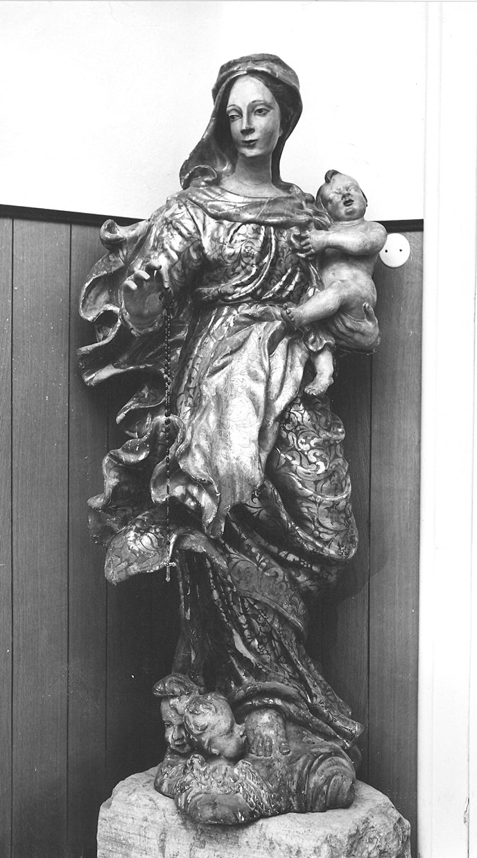 Madonna del Rosario (statua) di Sceti Giovanni (cerchia) (sec. XVIII)