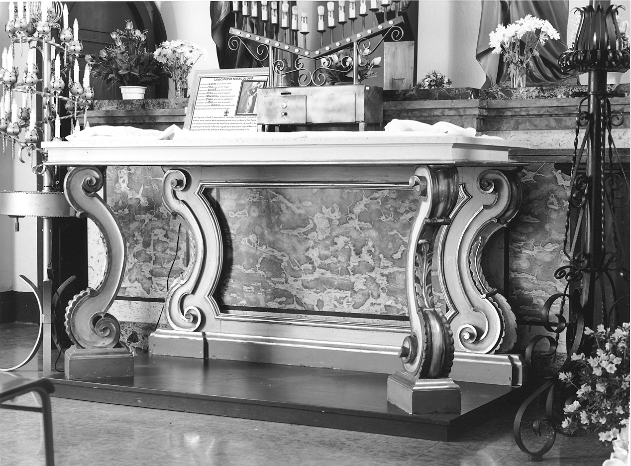 mensa d'altare - ambito piacentino (sec. XIX)