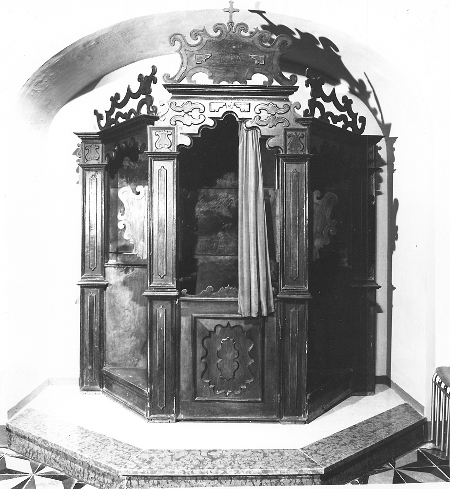confessionale - ambito piacentino (sec. XVIII)
