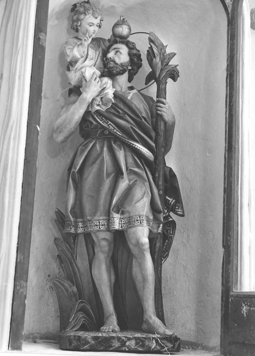 San Cristoforo (statua) - produzione di Ortisei (inizio sec. XX)