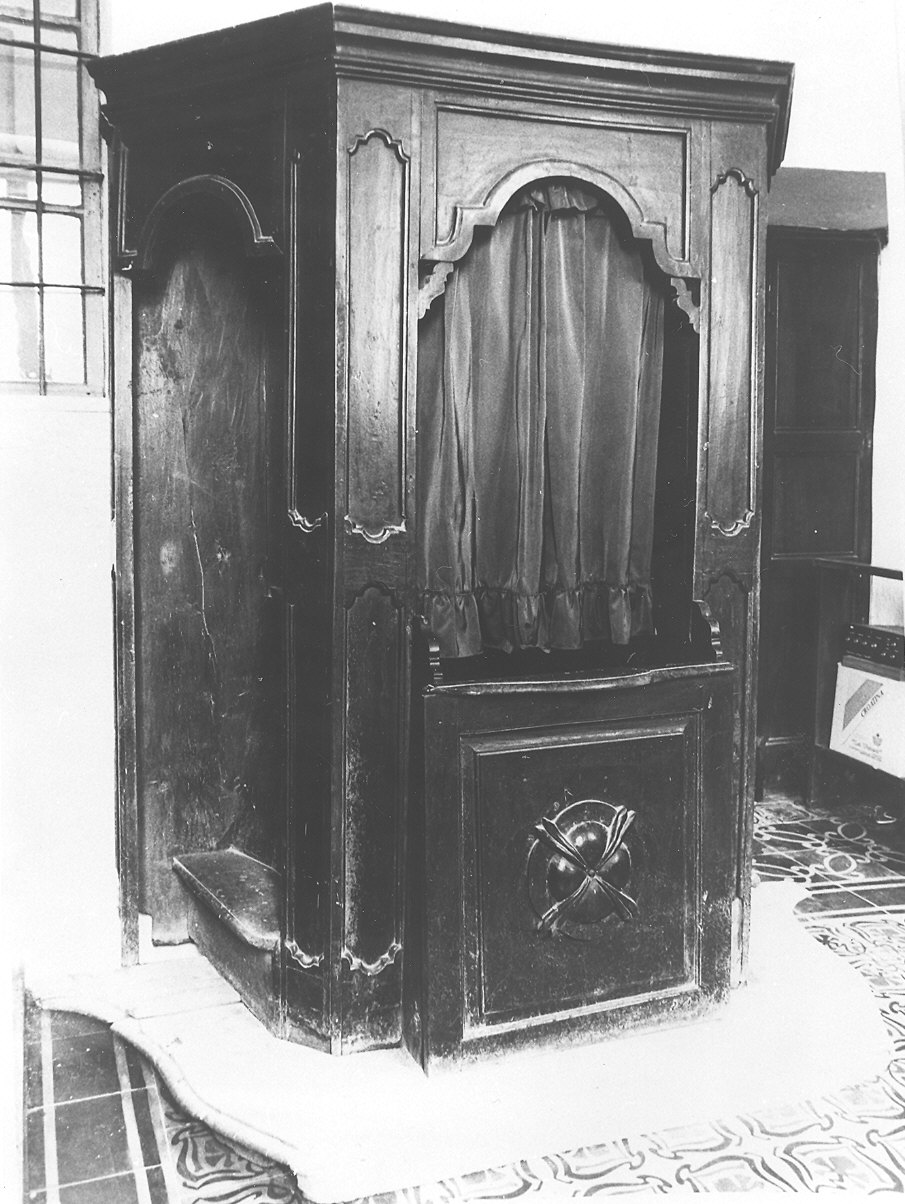 confessionale - ambito piacentino (seconda metà sec. XVIII)