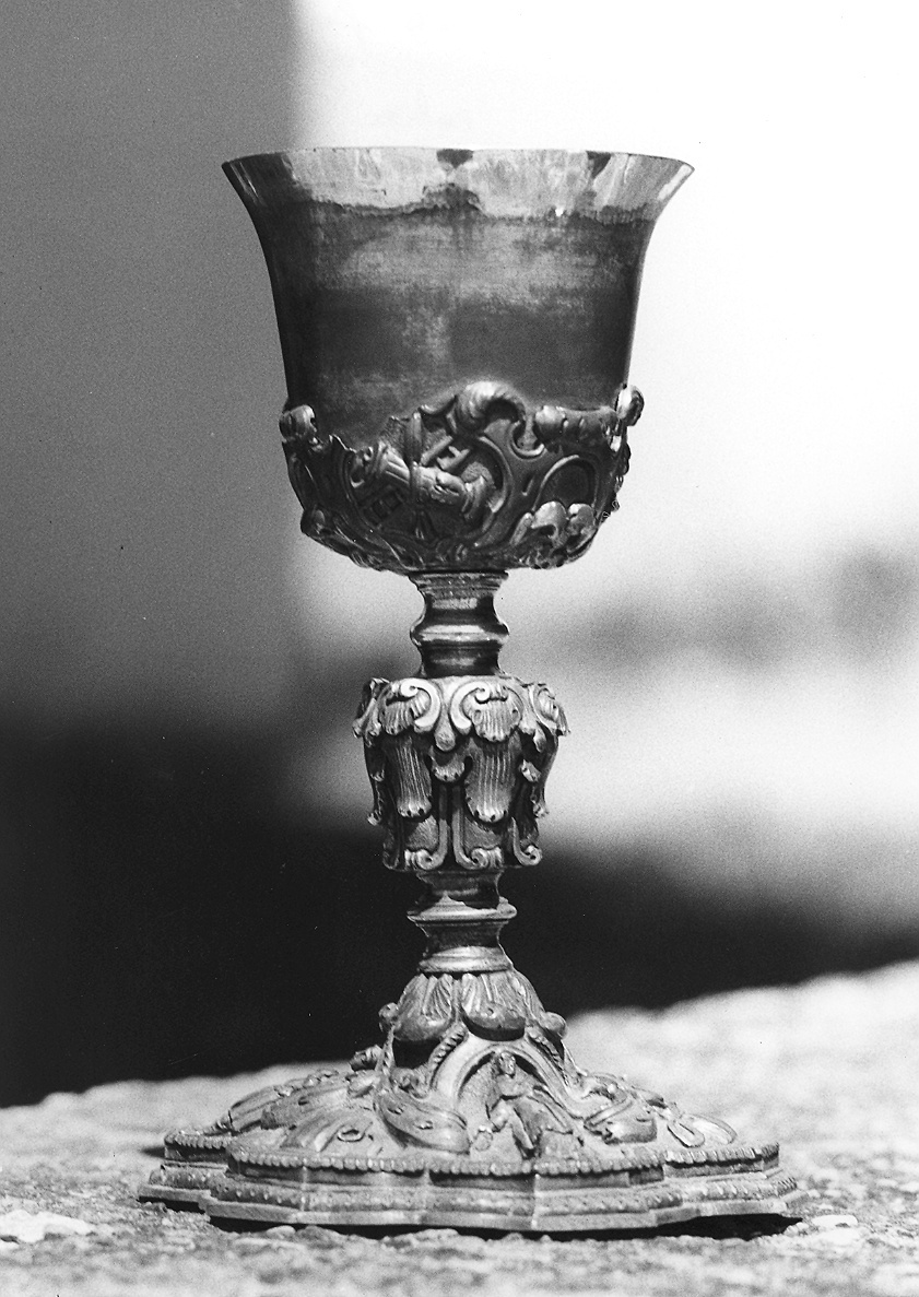 calice - ambito piacentino (prima metà sec. XVIII)