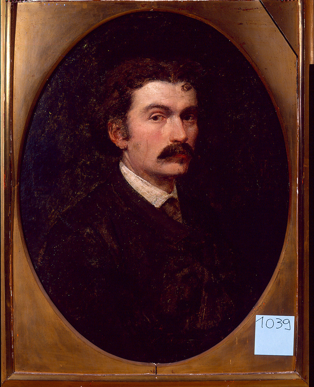 autoritratto (dipinto) di Preti Cletofonte (ultimo quarto sec. XIX)