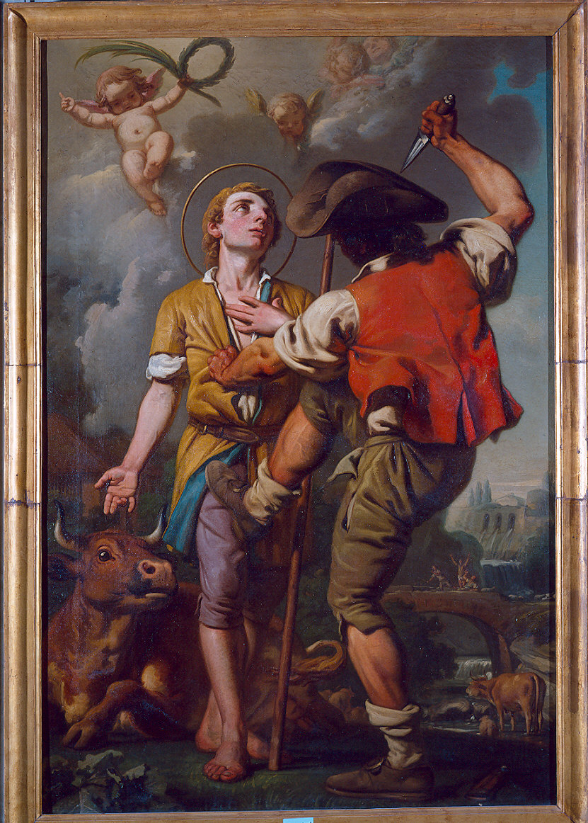 martirio di San Lucio di Val Cavargna (dipinto) di Peroni Giuseppe (seconda metà sec. XVIII)