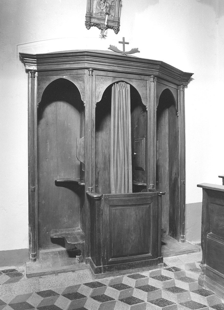 confessionale - ambito piacentino (seconda metà sec. XIX)