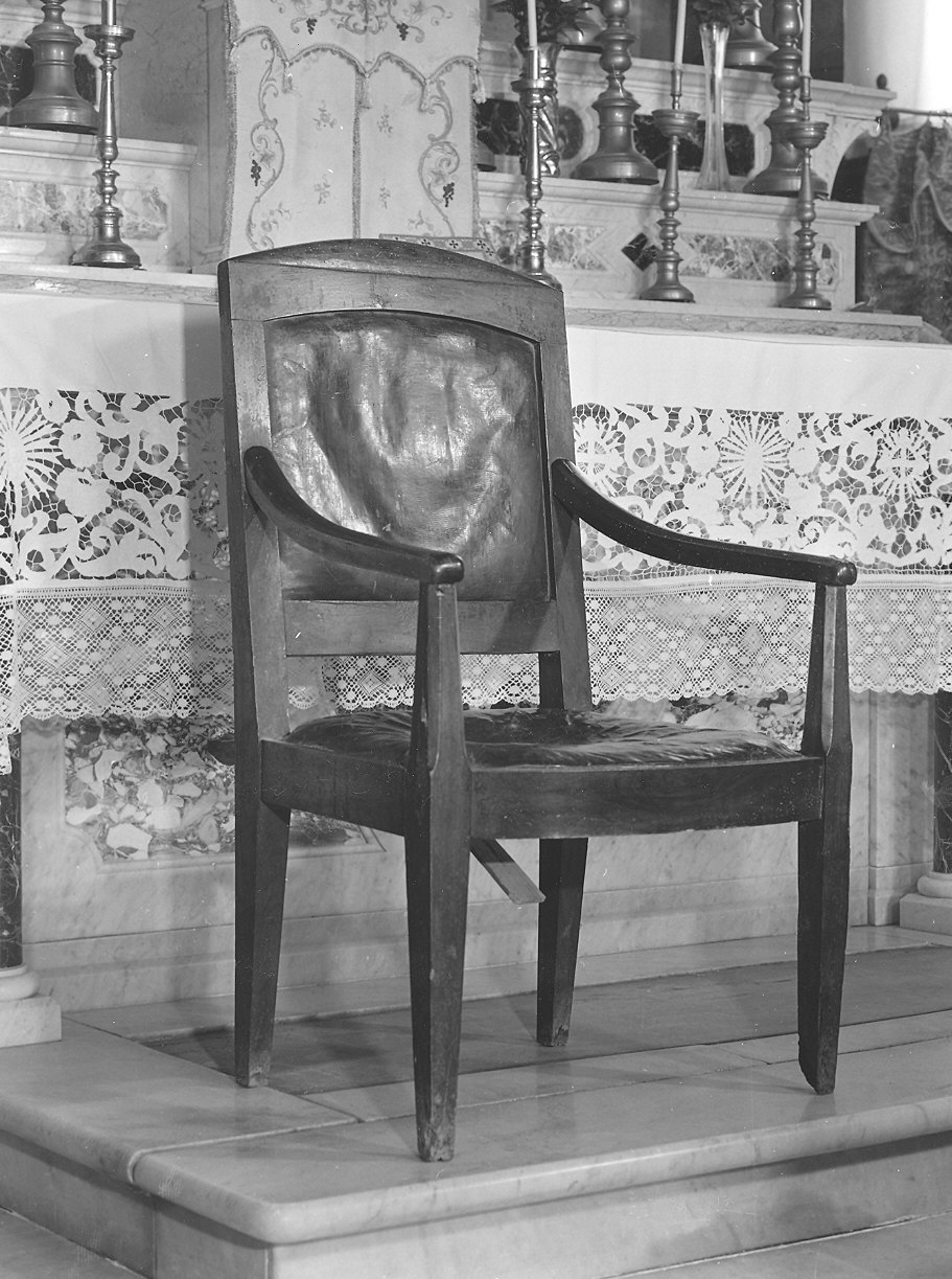 poltrona - ambito piacentino (sec. XIX)