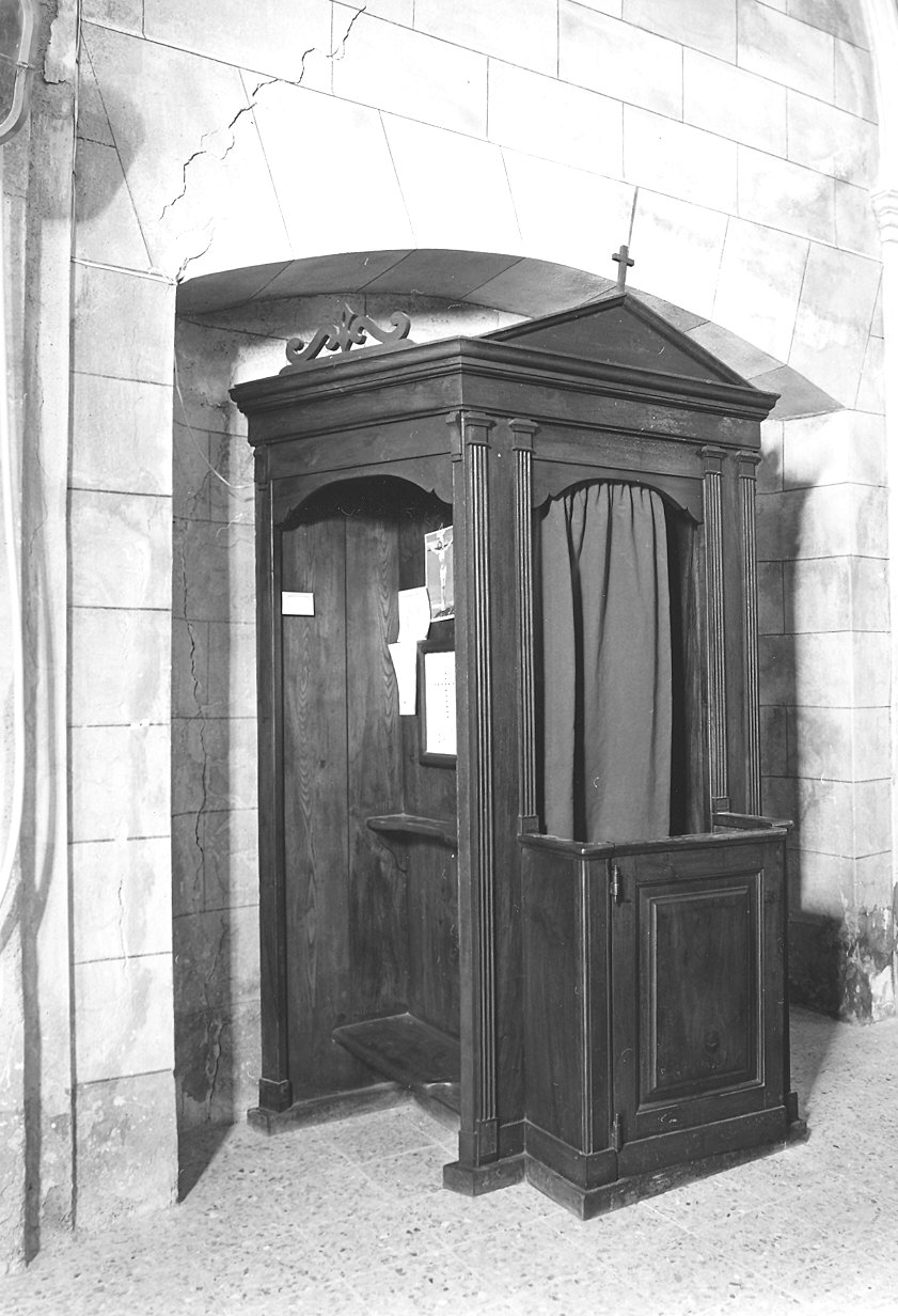 confessionale - ambito piacentino (fine/inizio secc. XVIII/ XIX)