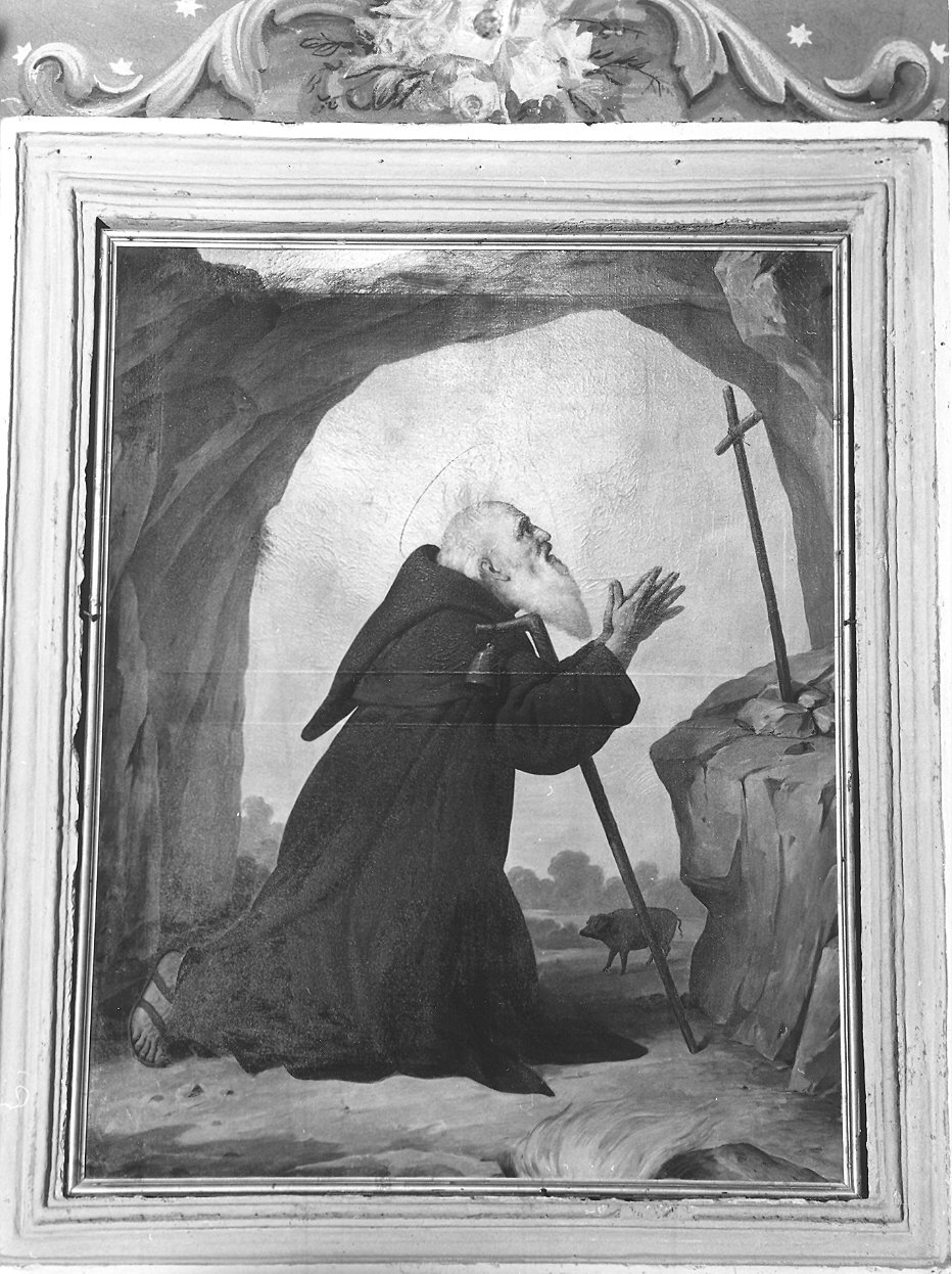 Sant'Antonio Abate eremita (dipinto) - ambito piacentino (sec. XIX)