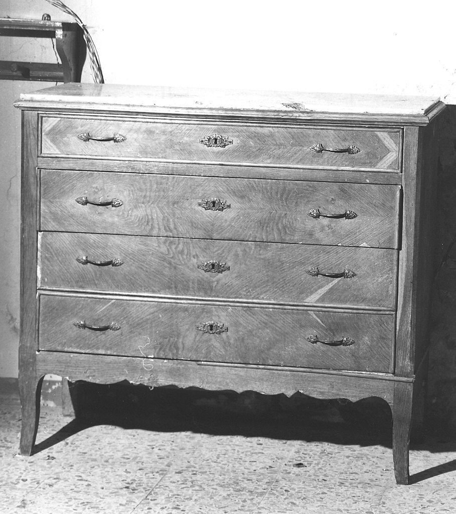 cassettone - ambito piacentino (seconda metà sec. XIX)