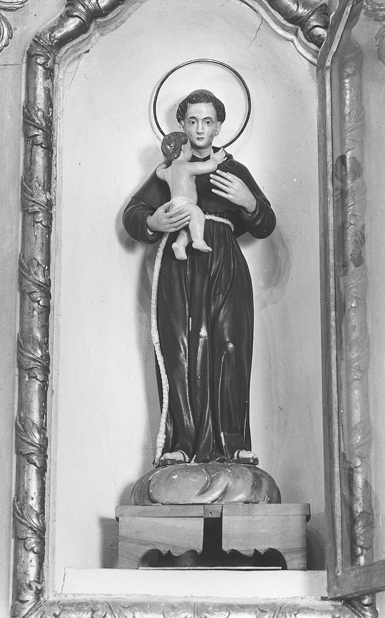 Sant'Antonio da Padova con il bambino (statua) - ambito piacentino (sec. XIX)