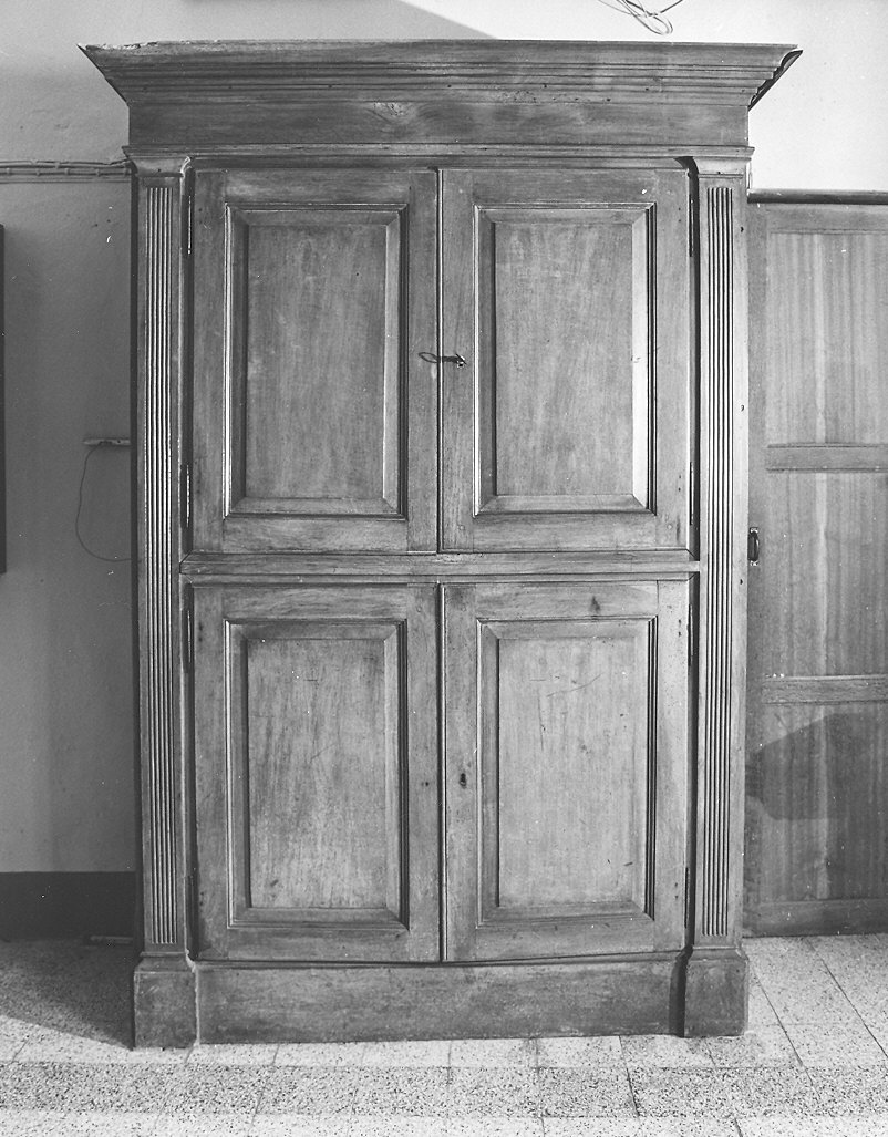 mobile da sacrestia - ambito piacentino (seconda metà sec. XVIII)