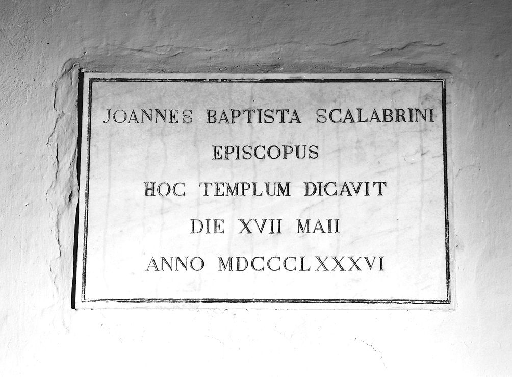 lapide commemorativa - ambito piacentino (sec. XIX)