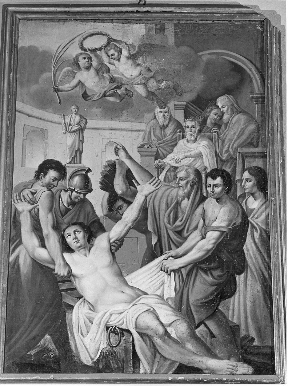 martirio di San Lorenzo (dipinto) - ambito piacentino (inizio sec. XIX)