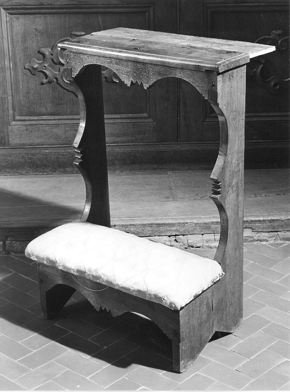 inginocchiatoio - ambito piacentino (sec. XVIII)