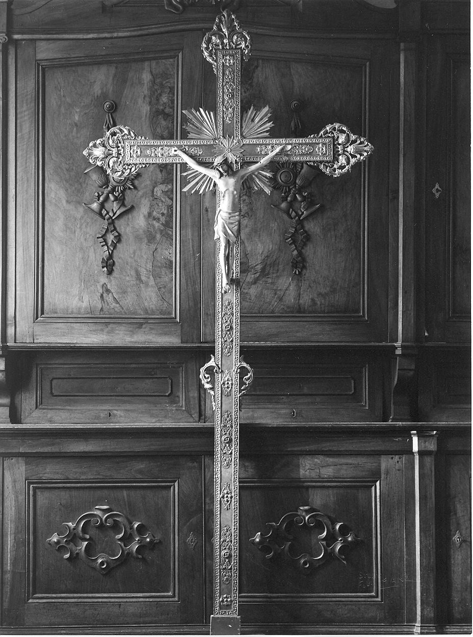 croce processionale - produzione Italia settentrionale (seconda metà sec. XIX)