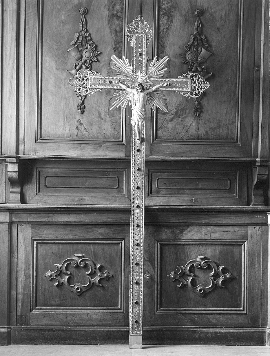croce processionale - produzione Italia settentrionale (seconda metà sec. XIX)