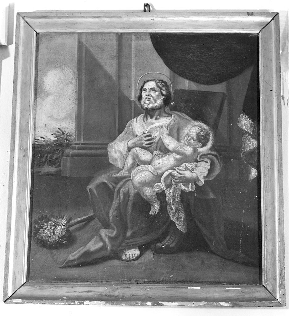 San Giuseppe e Gesù Bambino (dipinto) - ambito piacentino (prima metà sec. XVIII)
