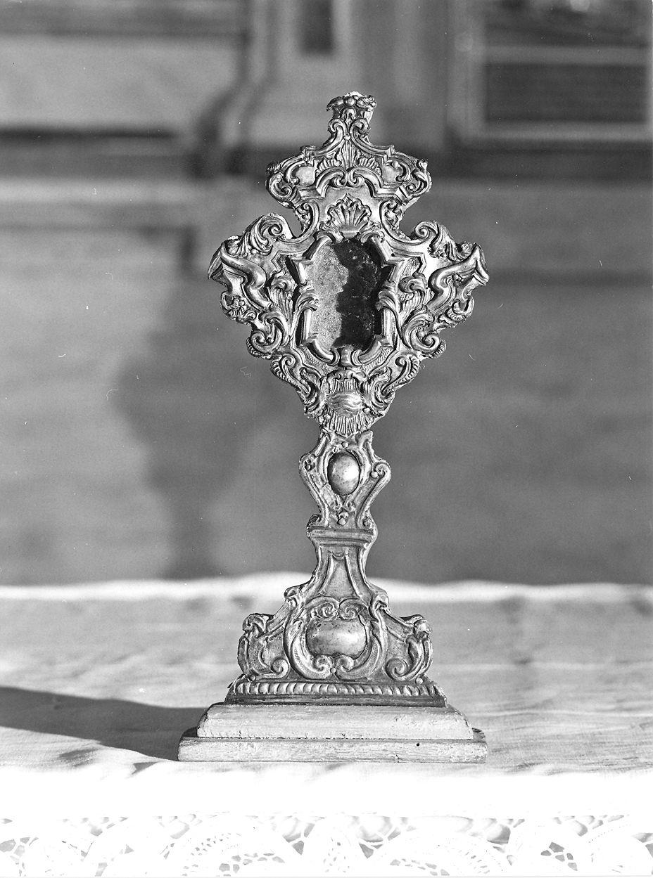 reliquiario - a ostensorio - ambito piacentino (sec. XVIII)
