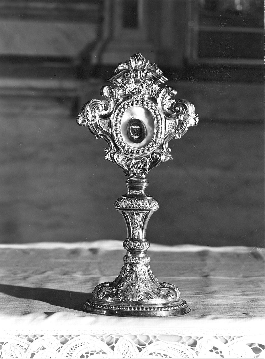 reliquiario - a ostensorio - produzione Italia settentrionale (fine sec. XIX)