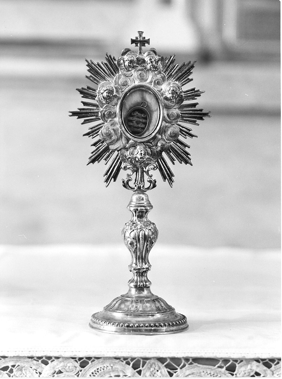 reliquiario - a ostensorio - produzione Italia settentrionale (fine sec. XIX)
