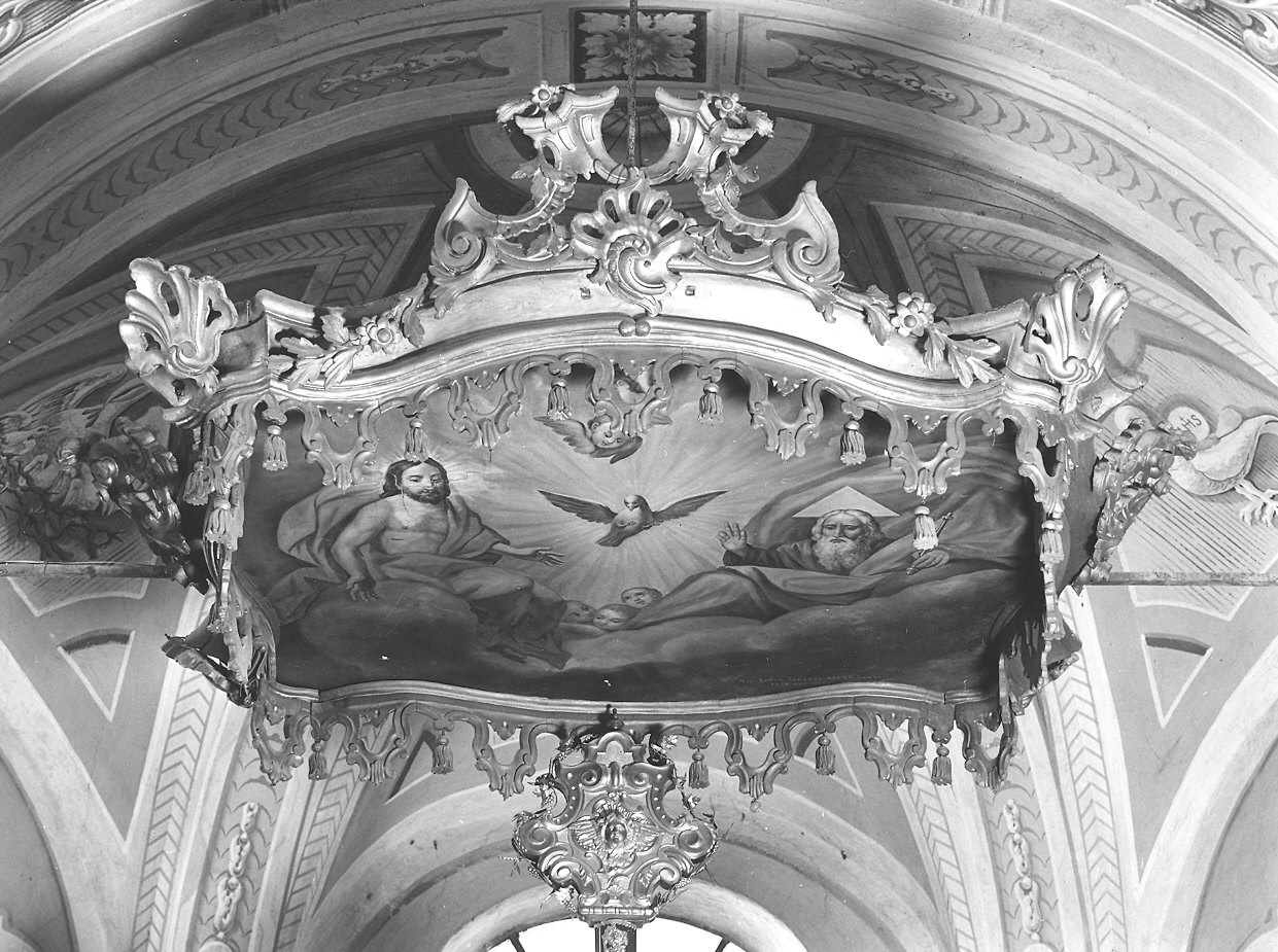 baldacchino d'altare, elemento d'insieme - ambito parmense-piacentino (fine sec. XVIII)