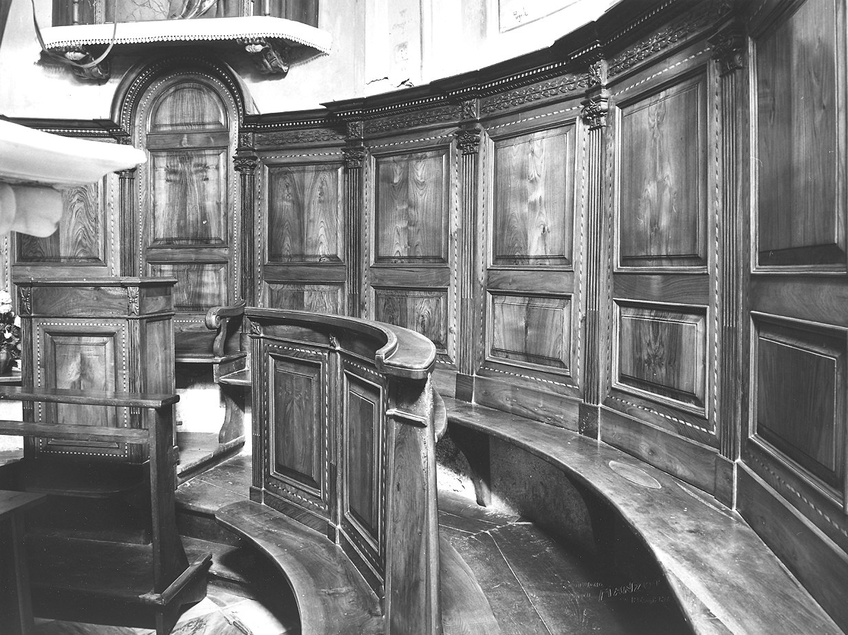stalli del coro - ambito piacentino (inizio sec. XIX)