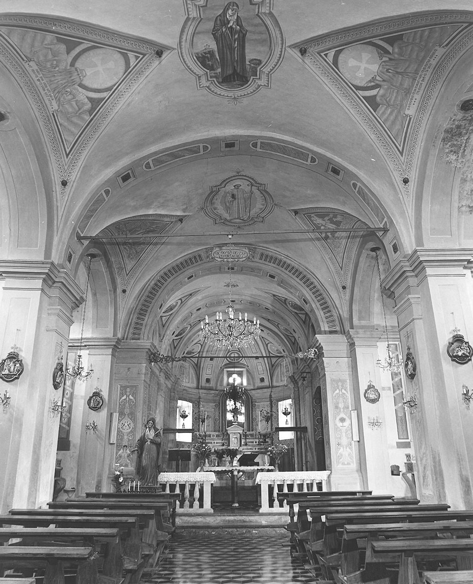 Madonna, San Bernardo e simboli (decorazione pittorica, complesso decorativo) - ambito piacentino (prima metà sec. XX)