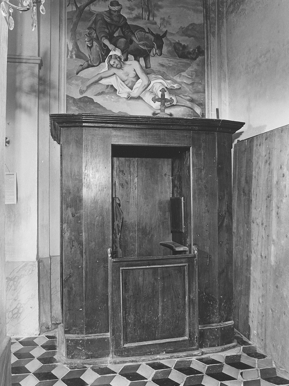 confessionale - ambito piacentino (inizio sec. XX)