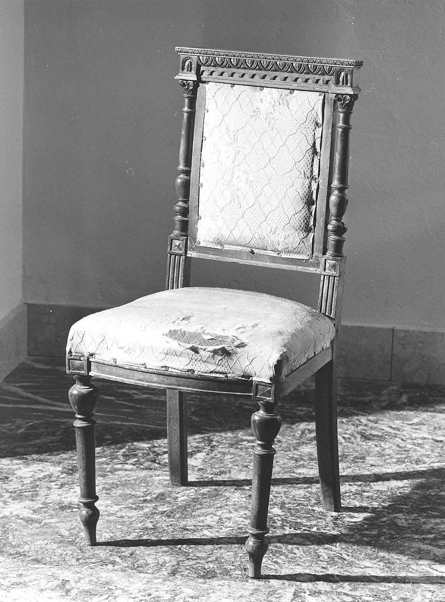 sedia - ambito piacentino (fine sec. XIX)