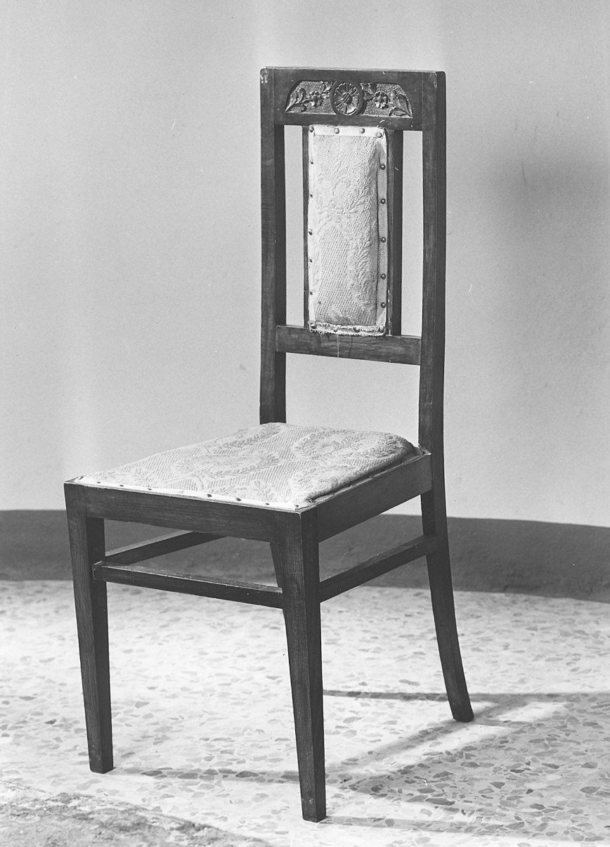 sedia, serie - ambito piacentino (inizio sec. XX)