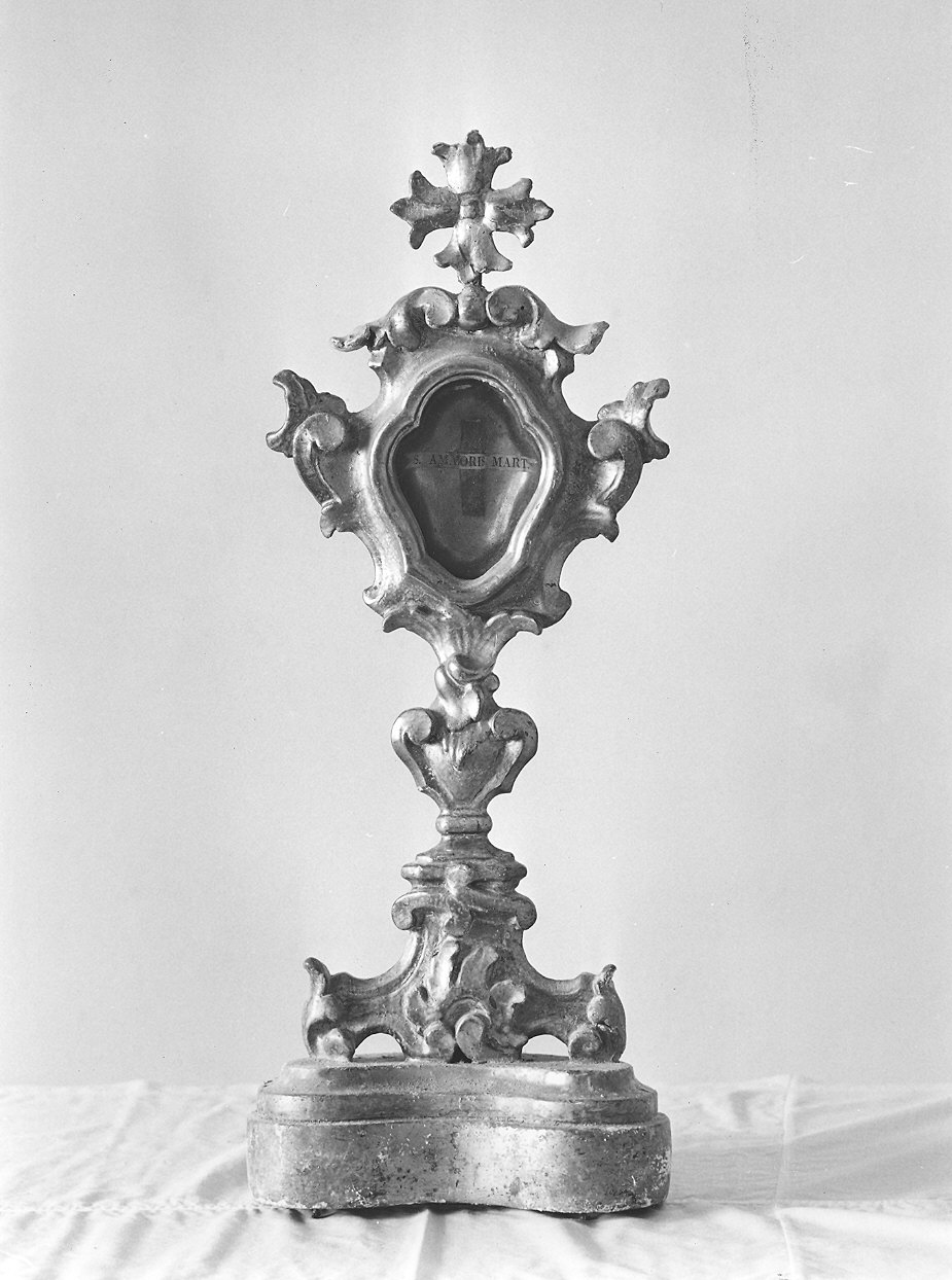 reliquiario - a ostensorio, serie - ambito piacentino (sec. XVIII)