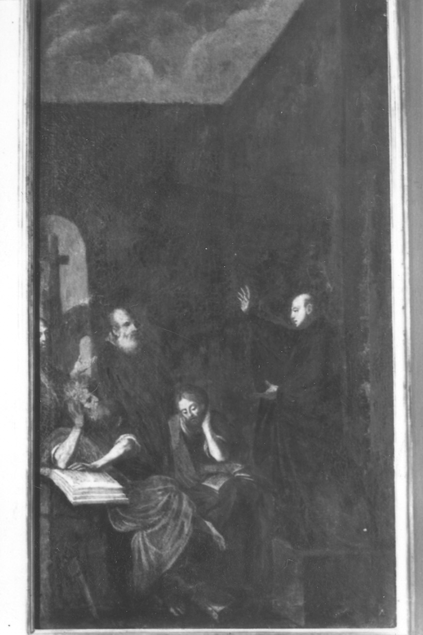 Sant'Ildefonso predica a quattro filosofi (dipinto) di Ferrante Pietro Francesco detto Cavalier Ferrante (sec. XVII)