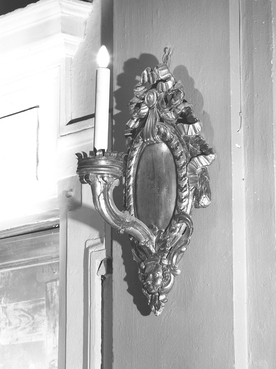 candeliere da parete, serie - ambito piacentino (ultimo quarto sec. XVIII)