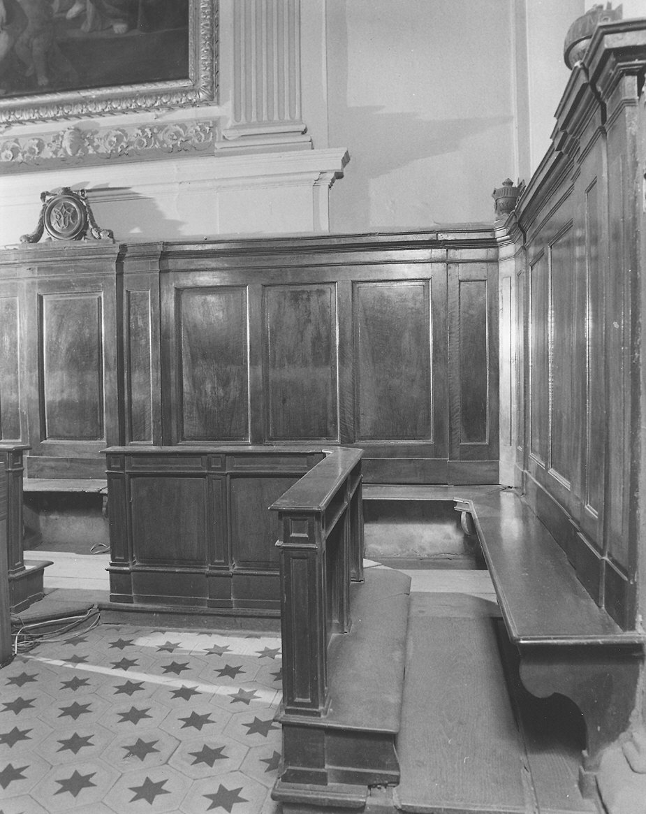 stalli del coro - ambito piacentino (seconda metà sec. XVIII)