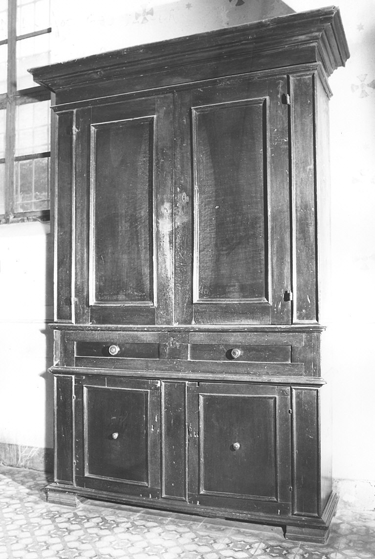 armadio - ambito piacentino (seconda metà sec. XVII)