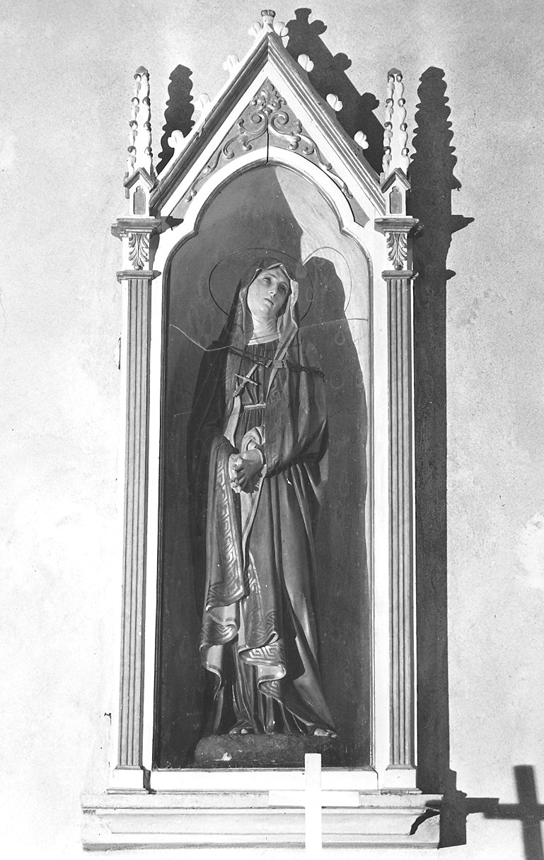 Madonna del Perpetuo Dolore, Madonna Addolorata (statua) - ambito piacentino (fine sec. XIX)