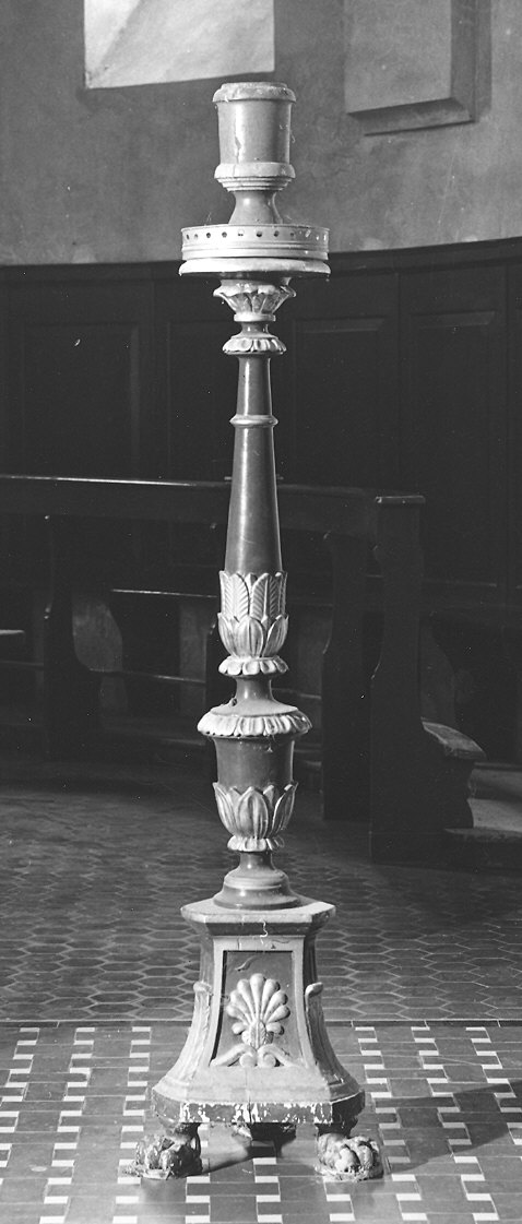 candelabro - ambito piacentino (fine/inizio secc. XVIII/ XIX)