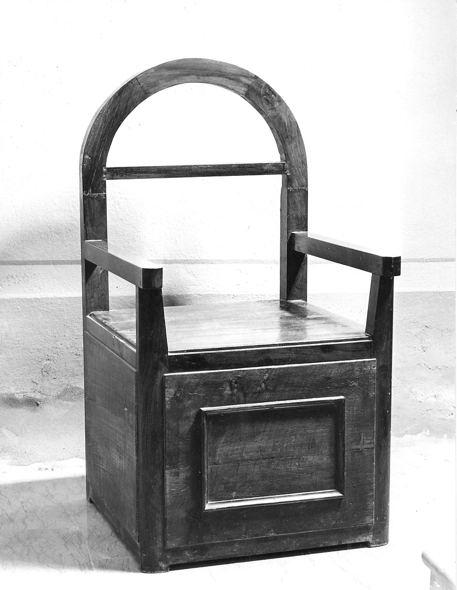 poltrona del celebrante - ambito piacentino (fine sec. XIX)