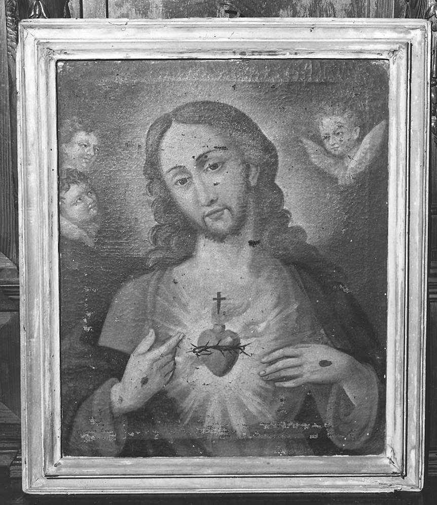 Sacro Cuore di Gesù (dipinto) - ambito piacentino (sec. XIX)