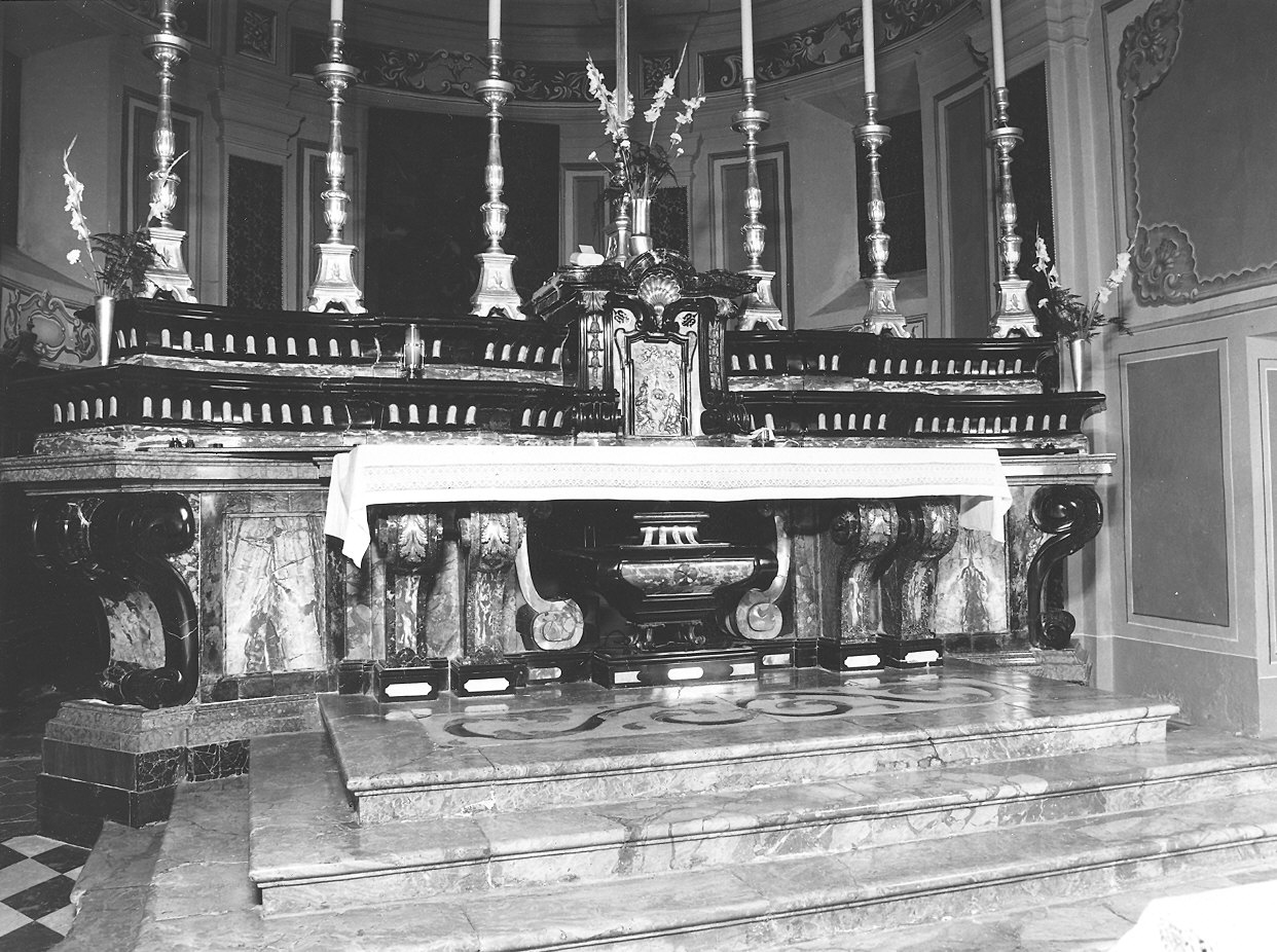 altare maggiore, elemento d'insieme - ambito lombardo (sec. XVIII)