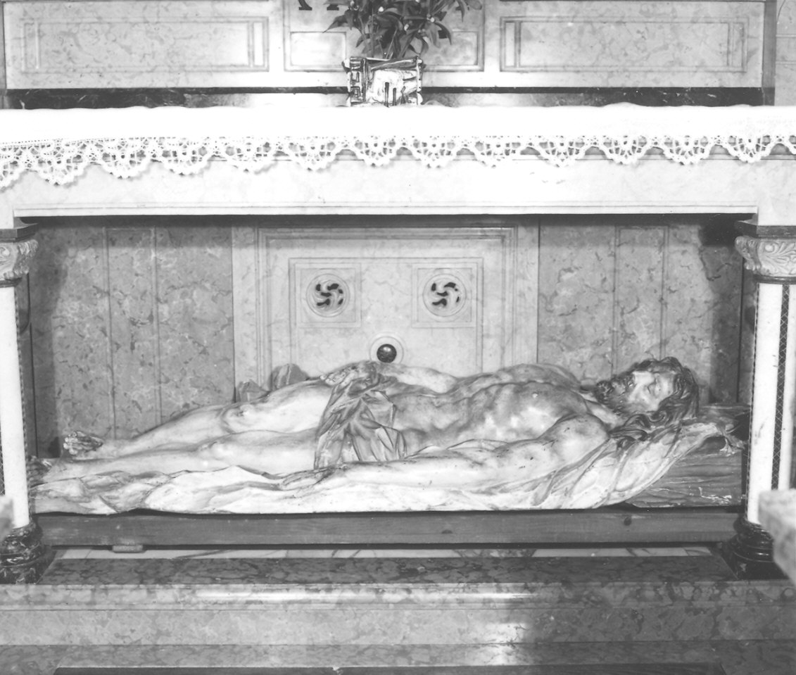 Cristo morto (statua) - ambito piacentino (sec. XIX)