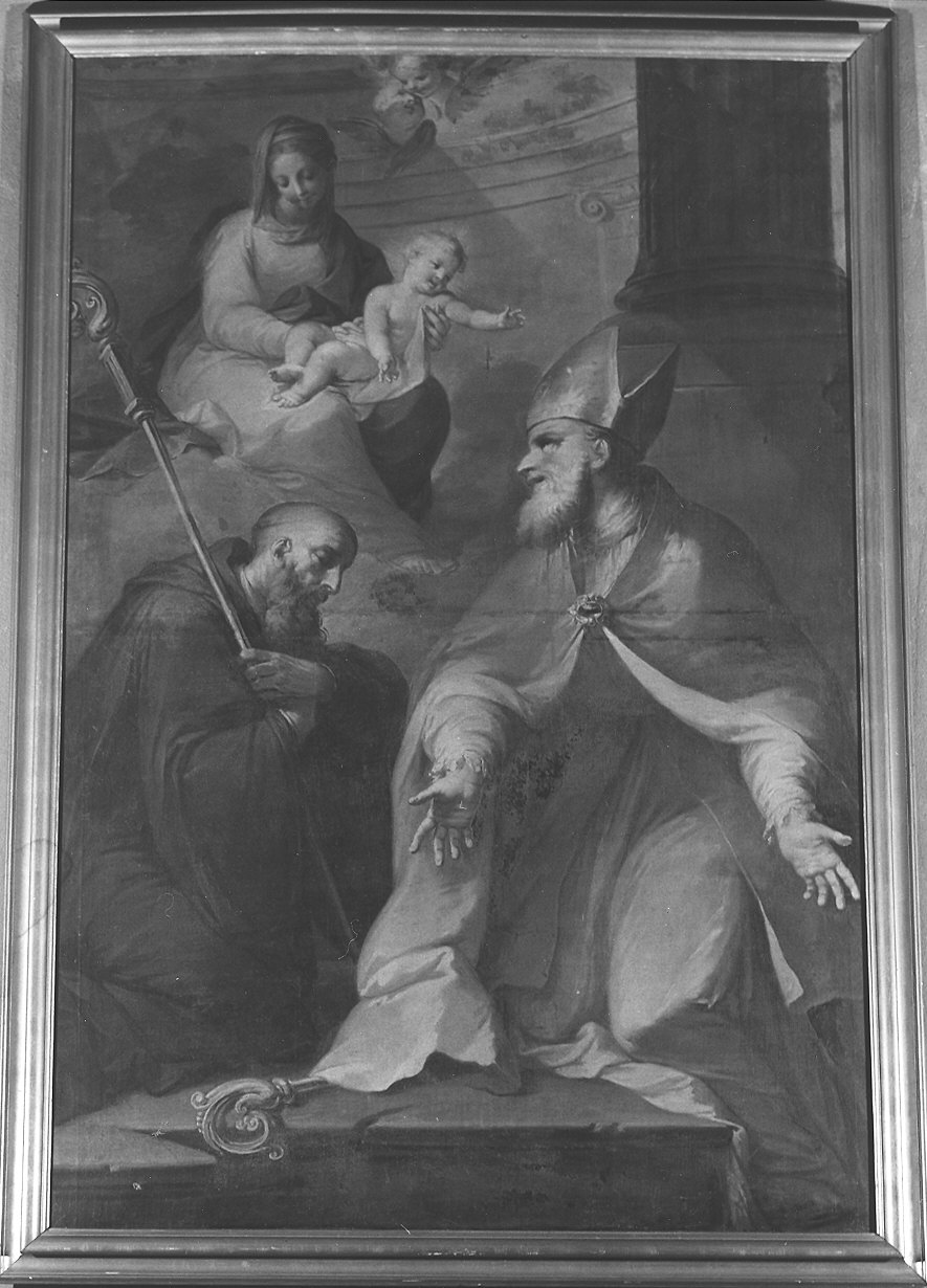 Madonna con Bambino e Santi (dipinto) di Ruta Clemente (attribuito) (secondo quarto sec. XVIII)