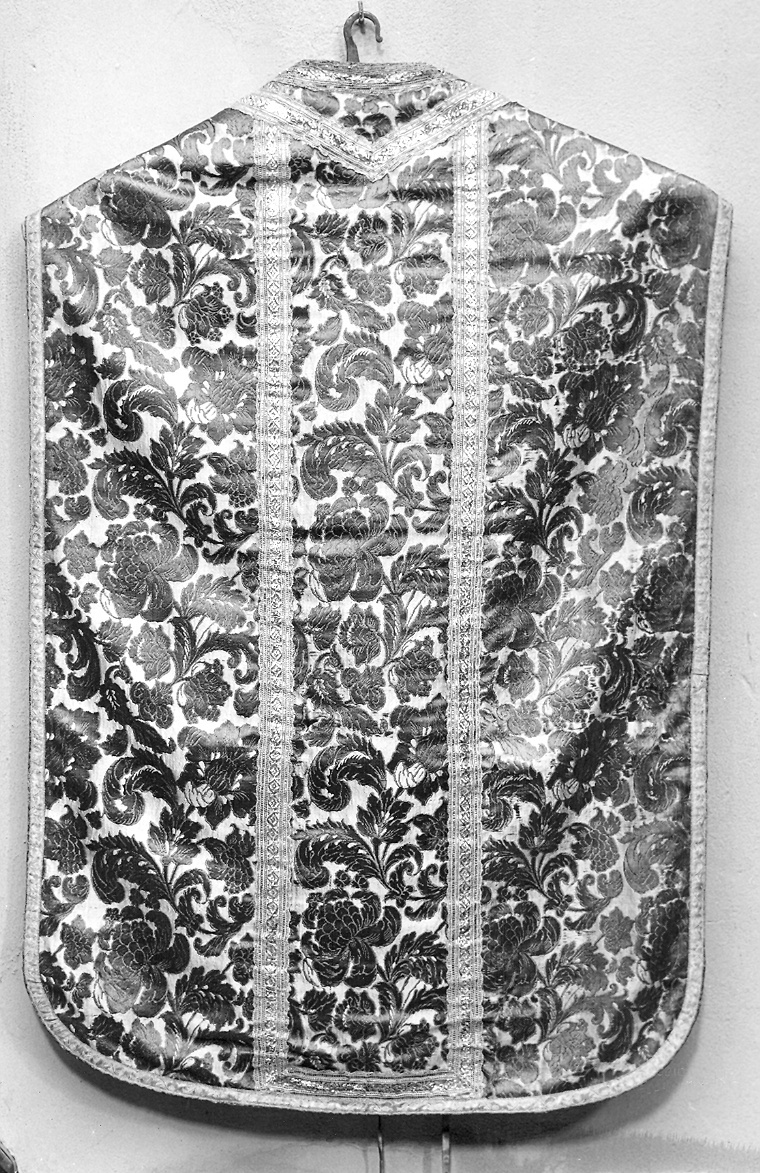 paramento liturgico, insieme - manifattura italiana (fine/inizio secc. XVII/ XVIII)