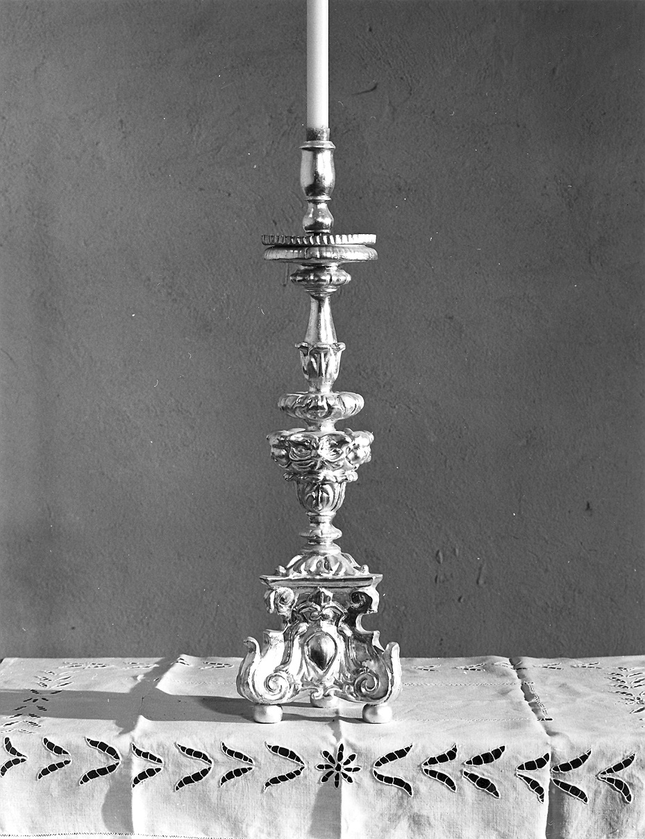 candeliere d'altare, serie - ambito piacentino (sec. XVII)
