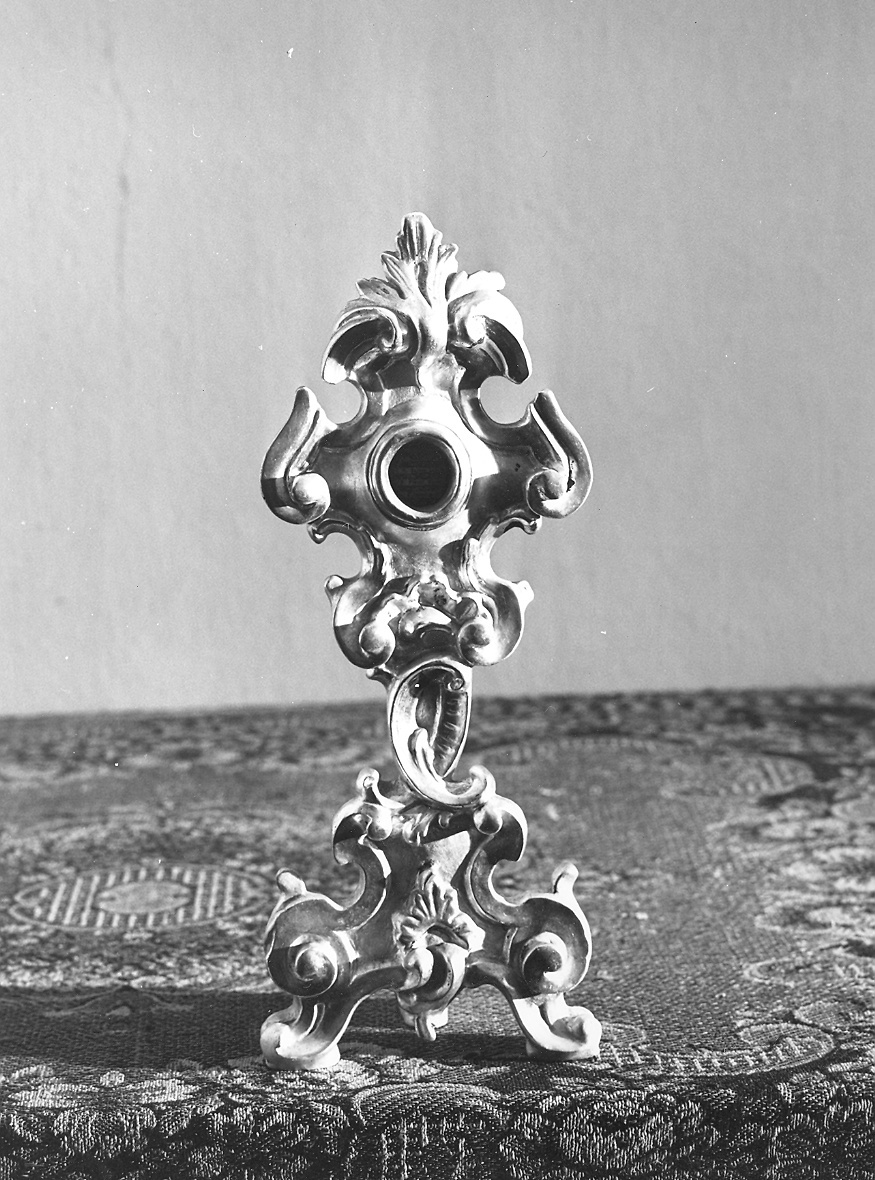 reliquiario - a ostensorio - ambito piacentino (sec. XVIII)