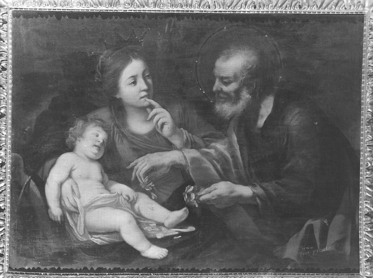 Sacra Famiglia (dipinto) di Dolci Carlo (attribuito) (sec. XVII)